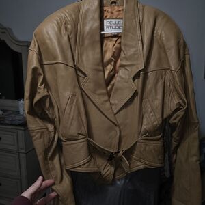Pelle Studio Women's Tan Leather Jacket